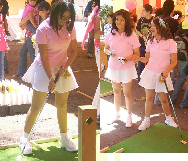 Brisa y Doris mini golf