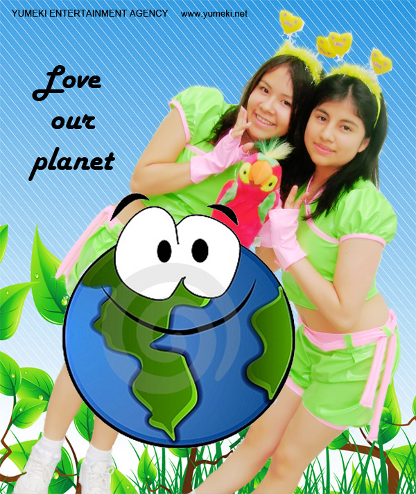 Pinku Pawaa Love our Planet