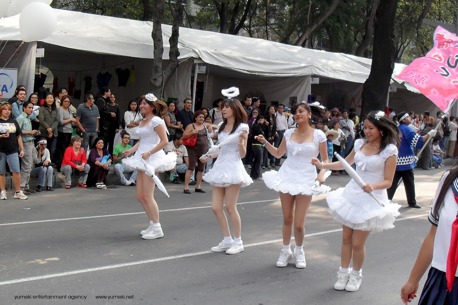 Yumeki Angels en Desfile 400 años mexico japon paseo de la reforma