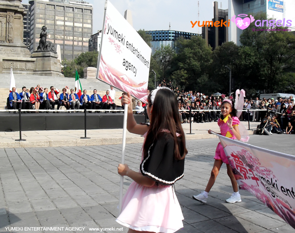 Yumeki Angels en Desfile 400 años mexico japon paseo de la reforma